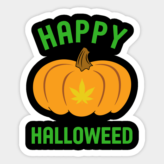 Happy Halloweed Funny Halloween Weed Sticker by charlescheshire